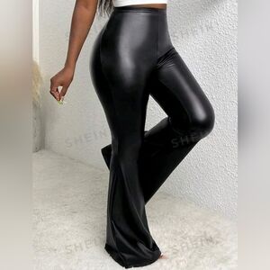 Shein feaux black leather pants